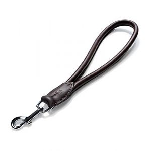 Jack & Russell Laisse en cuir pour chien Motif ours Marron foncé 30 cm Diamètre 1,2 cm (Trachtenhütte, neuf)