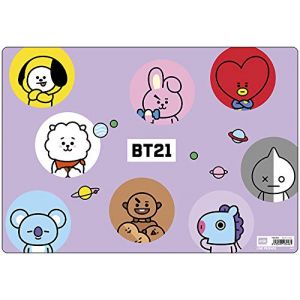 Grupo Erik - Sous-Main Bureau BT21 | Sous-Main Bureau Enfant | Protège Bureau Enfant 34 x 49cm (Pressstart, neuf)