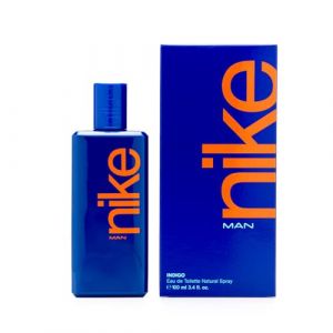 NIKE - Indigo, Eau de Cologne pour homme, 100 ml, Parfum en spray, Eau de toilette naturelle et masculine, Ar&ocirc;me bois&eacute; fruit&eacute;, Parfum jeune, captivant et longue dur&eacute;e (DE RUY, neuf)