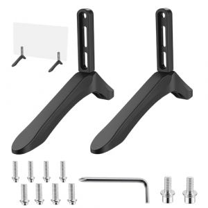 Pied TV Universel, Pieds de Support TV Universels de 32 &agrave; 65 Pouces Pied de Tele de Rechange en Plastique LCD LED OLED Pieds de Rechange pour TV Compatible avec Samsung, LG, TCL (ChaoOuXin, neuf)