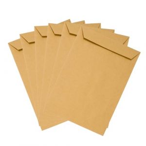 Emerson 50x pochette d'expédition marron DIN C5 162 x 229 mm 80g Maxi lettre autocollante sans fenêtre enveloppe grande enveloppe marron C5 enveloppe A5 grande pochette d'expédition marron (EMERSON SHOP, neuf)