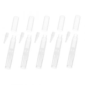 CIYODO 5 pi&egrave;ces Stylo Soin Ongles Transparent Applicateur Huile Cuticules Rechargeable Pinceau Pr&eacute;cis pour Accessoires Manucure Stylo Maquillage Vide pour Huiles Essentielles Manucure (ChanghaiWall, neuf)