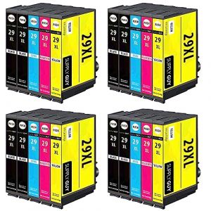 Supply Guy 20 XL Cartouches d'encre Compatible avec Epson 29XL pour XP235 XP240 XP245 XP247 XP255 XP257 XP330 XP332 XP335 XP342 XP345 XP350 XP352 XP355 XP430 XP432 XP435 XP442 XP445 XP452 XP455 (SupplyGuy, neuf)