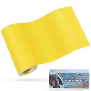 OAZ Patchs Autocollants en Nylon, 10x160cm Patch de r&eacute;paration imperm&eacute;able Autocollant, Patch en Nylon Autocollant Jaune, pour tentes, Doudoune, Sac de Couchage, Sac &agrave; Main (OAZ, neuf)