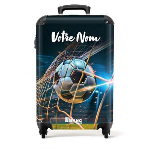 NoBoringSuitcases.com Valise Enfant Gar&ccedil;on Cabine TSA, Personnalisable 55x35x25cm - Motif Ballon Bleu (NoBoringSuitcases, neuf)