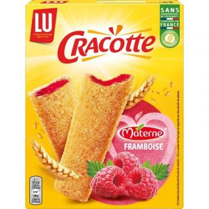 CRACOTTE - Lu Craquientte Framboise 200G - Croustillant biscuit petit déjeuner aux éclats de fruits - Délicieux et sain, craquez sans culpabiliser ! - Le Lot De 4 (Franc shopping, neuf)