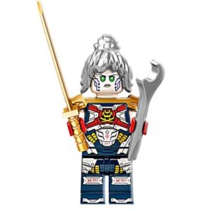 LEGO Ninjago : Pixal Mini figurine avec clé et Katana dorée P.I.X.A.L. (TheBrickPeople, neuf)