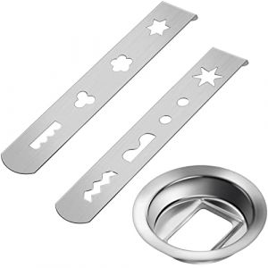 Pack de 2 accessoire sabl&eacute;, accessoire sabl&eacute; 8 formes, accessoire inox 430 pour hachoir &agrave; viande avec bague de liaison, accessoire p&acirc;tisserie (hachoir &agrave; viande mod&egrave;le 5) (lishuweiuk, neuf)