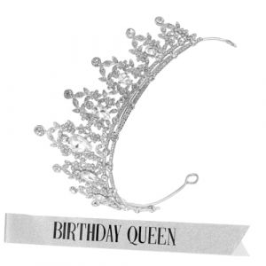 Holibanna Couronne Et &Eacute;charpe Anniversaire Pour Femmes Diad&egrave;me Avec Accessoires De Joyeux Anniversaire (dibey, neuf)