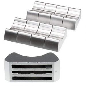 Sifam 8x Potentiom&egrave;tre M&eacute;tallique Chrome 18.5mm T-Lever Bouton Manette Fader Bouton-Poussoir pour Potentiom&egrave;tre &agrave; Glissi&egrave;re (pot4audio, neuf)