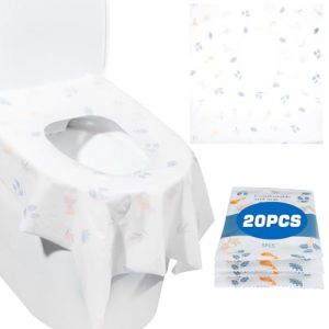 Zorplex Prot&egrave;ge-Toilettes Jetables, 20 Pcs Housses de Si&egrave;ge WC, Format XL 60x65 cm, Emball&eacute;es Individuellement, Imperm&eacute;ables et Portables pour Enfants et Adultes, Id&eacute;ales pour Voyages et Toilettes Pub (REMAKE HOPE LIMITED, neuf)