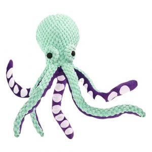 Jouet pour Chien En Forme De Pieuvre - Jouet Interactif pour Chien Qui Couine - Conception Enti&egrave;rement Ferm&eacute;e, Sans Remplissage, Jouets De Nettoyage Des Dents pour Chiens De Taille Moyenne Et Grande (jiwek, neuf)