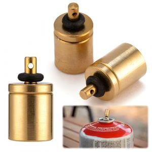 HPiano Lot de 3 adaptateurs de recharge de gaz Buse Type de bouteille Cartouche de gaz butane pour valve &agrave; vis bidon (HPiano, neuf)