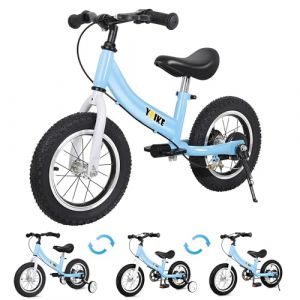 YBIKE 2 in 1 Draisienne, Fonction Double Usage Velo Enfant, Convient Aux Enfants De 1 à 7 Ans, 12,14,16 Pouces avec Frein, Pédale, Théorie De L'entraînement (SONGPEILONG, neuf)