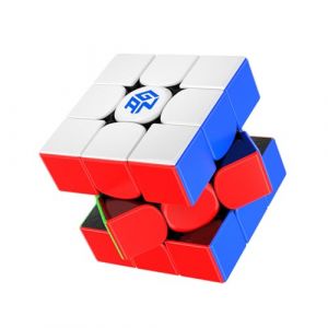GAN15 New Black Speed Cube 3x3, Cube Magnétique avec Lissage et Ressort Stable, Cube Magique avec Nouveau Matériau Avancé de Qualité Automobile (GAN Cube FR, neuf)