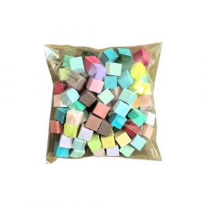 Lot de 50/100 &eacute;ponges douces pour ongles en salon et maison Blanc/color&eacute; 50/100 pi&egrave;ces Auras (LINLINOK, neuf)