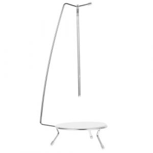 PRETYZOOM Support &agrave; Brochettes En Acier Inoxydable, Accessoire Barbecue Avec 2 Brochettes, Id&eacute;Al Pour Kebab, Barbecue Ext&eacute;Rieur, Camping Et Pique (Pakeliza, neuf)