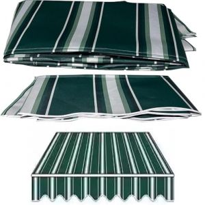 YHDMDQ 2/3/4/5/6/7m Toile De Remplacement pour Abri Pare-Soleil, Tissu De Remplacement for Auvent, Toile D'Auvent Tissu De Rechange pour Store Banne Extérieur Couverture D'auvent(Green,4x3m/13x10ft) (DIEGEROUJIAMO-EU, neuf)