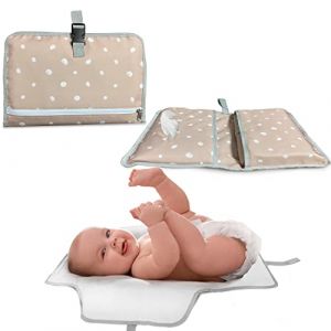 Matelas à langer portable pour bébé (MARRON) (TENDS GROUP, neuf)