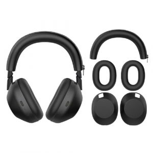 FTRONGRT Coque Compatible avec Sony WH-1000XM6, Silicone Anti-Rayures Capuchon d'oreille et Faisceau de Tête Étui de Protection Compatible avec Sony WH-1000XM6 Écouteur.Noir (FTRONGRT, neuf)