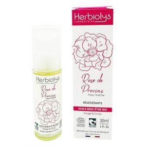 Herbiolys | Huile végétale Bio | Huile Bien-être | Rose de Provins (Régénérante) | Visage & Corps | 30 ml (BIVEA, neuf)