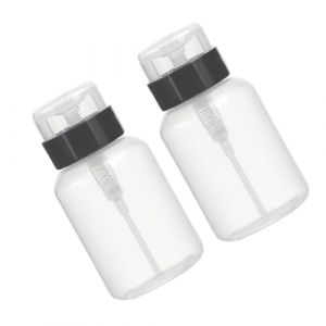 SOIMISS 2pi&egrave;ces Dissolvant Vernis Flacon Pompe Flacon Distributeur Dissolvant &agrave; Pompe Pour Vernis &agrave; Ongles De Stockage Liquide (Star-wish, neuf)