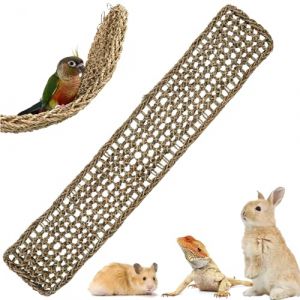 bangminda 100 cm Tapis en Jonc de Mer pour Oiseaux Hamsters &Eacute;chelle de Corde pour Petits Animaux Jouets &Eacute;chelle pour Perruches Cochons d'Inde Balan&ccedil;oires pour Rats Accessoire de Cage pour Oiseaux (STARPIA, neuf)