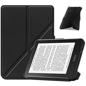 VOVIPO Slimshell Coque de Protection pour 6" Kobo Clara 2E eReader 2022 Release,Étui Housse Magnétique Auto Réveil/Sommeil pour Kobo Clara 2E 6 Pouces-Black (Aode Nuo EU, neuf)