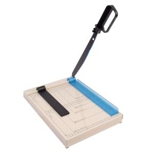 Massicot Guillotine Professionnel A4 avec Base Antid&eacute;rapante, Dispositif Protection et Rail Guidage R&eacute;glable, Masicoteuse Papier Coupe Capacit&eacute; 12 Feuilles pour Photos, Scrapbooking, Bricolage (Penrunka, neuf)