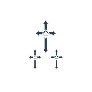 Lot de 2 autocollants de tatouage en forme de croix artificielle, tatouage semi-permanent, tatouage réaliste, dure 7 à 15 jours, autocollant de tatouage temporaire non réfléchissant et étanche (CHJWEIHHERT, neuf)