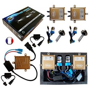 Kit HID X&eacute;non Marque Francaise Vega&reg; H7 5000K 55W Canbus Anti Erreur ODB 2 Ampoules &agrave; embase m&eacute;tallique (5000K) (VEGA AUTO MOTO, neuf)
