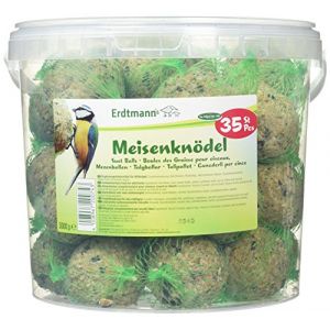 Erdtmanns Seau Boules de Graisse pour Oiseaux 35 Pi&egrave;ces (Zoo Galaxie, neuf)