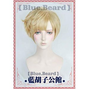 Perruque de cosplay Sailor Moon Sailor Cosplay Uranus Tenoh Haruka - Cheveux synthétiques courts - Résistant à la chaleur - Perruque + bonnet (GUANBAIJI1982, neuf)