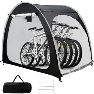 Tente de Rangement de v&eacute;lo en Plein air, Couverture imperm&eacute;able de 210x150x165CM pour Plusieurs v&eacute;los, abri Portable pour 3-4 v&eacute;los, Petites Motos et Outils de Jardin(Noir 210 * 150 * 165cm) (zhenxiaeu, neuf)