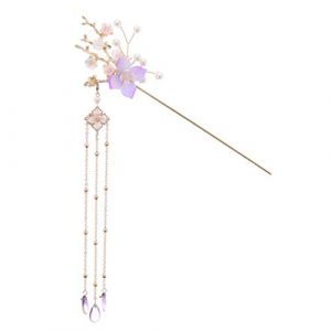Épingle à cheveux, 1pc épingle à cheveux coiffure épingle à cheveux chinoise rétro baguettes de cheveux perle barrette pinces à cheveux coiffure vintage mariage épingle à cheveux en cristal épingle de (XZJFSMH, neuf)