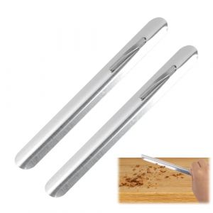 2 Pièces Ramasse Miettes de Table INOX Courbé, Ramasse Miettes pour Nettoyer Facilement Votre Nappe, Pratique Ramasse-Miettes de Restaurant pour Serveurs, Accessoires Restaurant Manuel (Argent) (xxcm740, neuf)