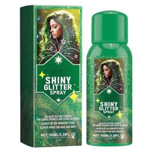 MLqkpwy Spray pailleté brillant pour vêtements, spray fixateur de paillettes pour le visage - Peinture en spray pailleté pour tissu - Jet temporaire de paillettes de bras pour le jet brillant (fiterw, neuf)