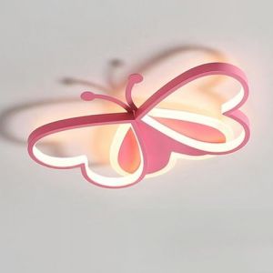 GUANSHAN Plafonnier cr&eacute;atif papillon 19,8 pouces pour chambre d'enfant, lampe de protection oculaire &agrave; spectre complet, lustre de dessin anim&eacute; 3D pour chambres, chambres de gar&ccedil;ons ou de filles (Yoouu, neuf)