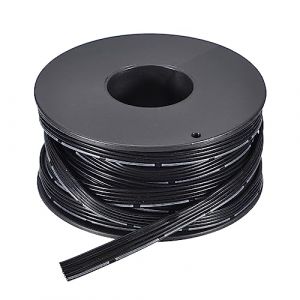 sourcing map 28AWG Silicone Ruban C&acirc;ble 5Broche 28 Jauge Plat C&acirc;ble Souple Silicone Fil 7.5m/24.6ft Noir Toronn&eacute; &Eacute;tain Cuivre Fil (Weisser Berg, neuf)