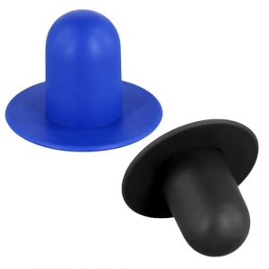 XIHIRCD 2 Pièces Bouchons de Piscine pour Piscine Hors Sol, Bouchon de Trou de Crépine de Pompe de Filtre Remplacement de Bouchon Mural de Piscine Compatible avec Intex et Bestway (Bleu, Noir) (KISEGO, neuf)