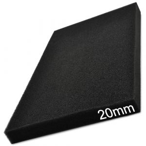 Easyboost Mousse de Filtre &agrave; Air 20mm d'&eacute;paisseur 28x15cm Universelle &agrave; d&eacute;couper pour Scooter Moto Quad Tondeuse D&eacute;broussailleuse Motoculteur Tron&ccedil;onneuse Filtration pour Boite &agrave; air (Easyboost, neuf)