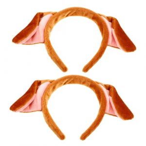 Ipetboom 2pièces -tête Oreilles De Chiot Bandeaux Pour Fille Accessoires De Cosplay Couvre-chef Pour Fête Ornements De Costume (Cowan Micro, neuf)