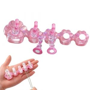 &agrave; ongles &ndash; r&eacute;utilisable, appuyez sur l'&eacute;cran | Organisateur de faux ongles et s&eacute;curis&eacute;, con&ccedil;u pour la formation de peinture et de manucure, id&eacute;al pour un usage domestique, am&eacute;li (RHOVANIUM, neuf)