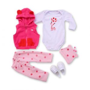RUNGQIANY B&eacute;B&eacute; Reborn V&ecirc;Tements Convient &agrave; 50cm-55cm Reborn Poupee Ensemble Fauve V&ecirc;Tements B&eacute;B&eacute; Reborn Fille 55 Cm Quatre Saisons Lavable Convient Aux Gar&ccedil;Ons Et Aux Filles V&ecirc;Tements B&eacute;B&eacute; Reborn (YANXIA TOY, neuf)