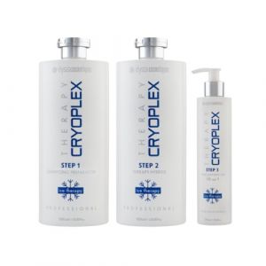 Kit Lissage Cryotherapie Cheveux Cryoplex - 2x1L + 250ml (Elyssa Cosmetiques, neuf)