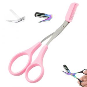 Ciseaux Sourcils Femme Brosse Sourcil 2025 Nouveau 2 - En - 1 Peigne Taille Des Sourcils Pour Cils Et Sourcils Outil de Beauté pour Femmes Hommes (6) (jingteng464, neuf)