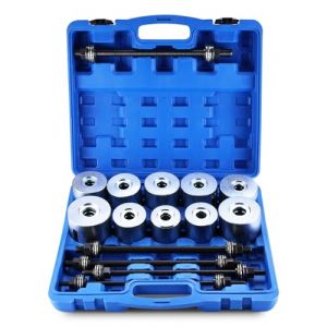 FreeTec Extracteur de Silent Bloc Extracteur de Roulement Intérieur 27pcs – Arrache Roulement Universel avec 5 Broches et 22 Douilles 34–80 mm – Kit Montage/Démontage Roulements, Joints & Silentblocs (FreeTec, neuf)