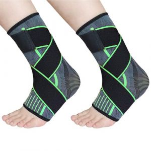 TOFBS Chevilli&egrave;re Compression Bandage &Eacute;lastique Maintien Cheville Protection Articulation Soutien R&eacute;glable Stabilisateur Mall&eacute;ole (TOFBS, neuf)