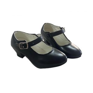 AMARU SANCHESU Chaussures de danse flamenco ou sévillane. Taille enfant et adulte, Noir , 31 EU (Saaron, neuf)