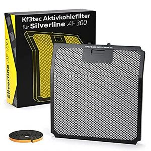 Kf3tec Filtre &agrave; charbon actif pour filtre &agrave; charbon actif Silverline AF 300 (1 pi&egrave;ce) (edle shop, neuf)